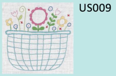 United Stitches #9 Mini Stitchery  Pre-printed Linen Stitchery by Rosalie Quinlan.