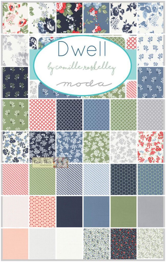 -Dwell Charm Square - Patchwork & Quilt Fabric By Camille Roskelley