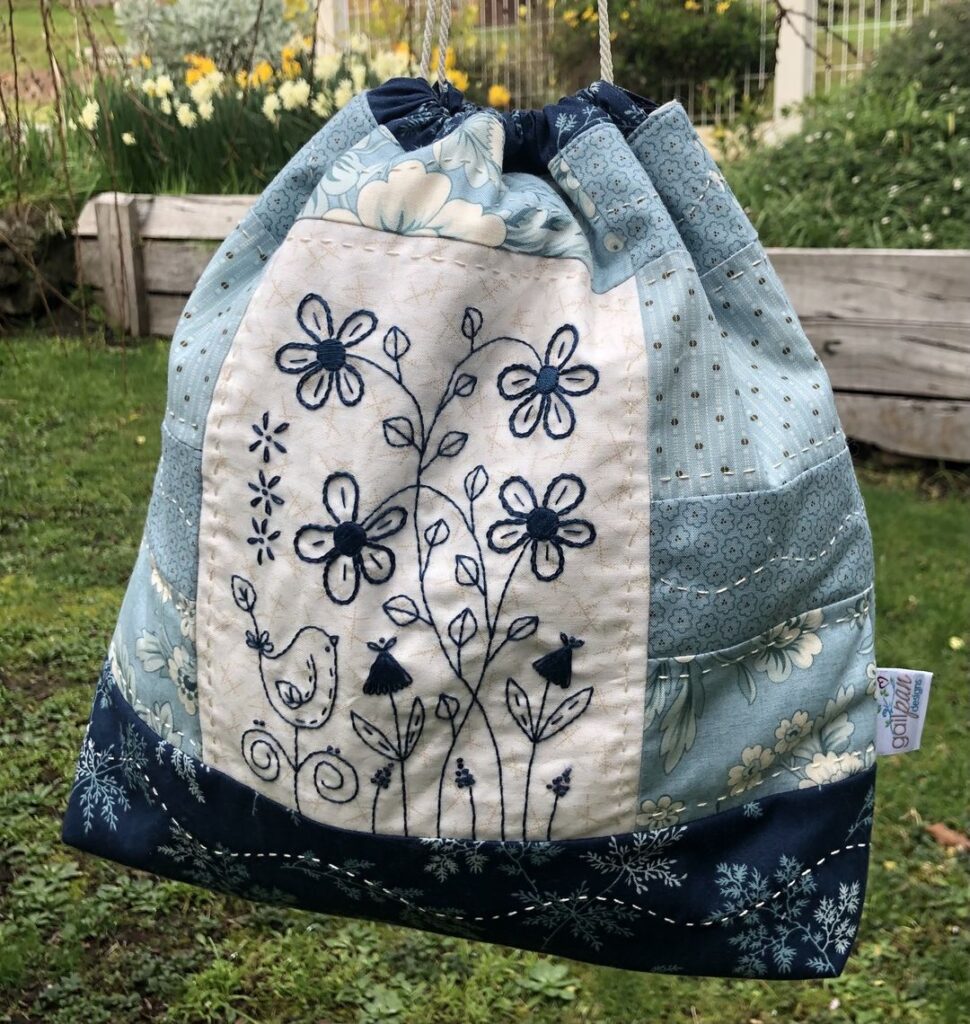 Blue Bella Bag - by Gail Pan Designs - Bag Pattern - Fabric Patch