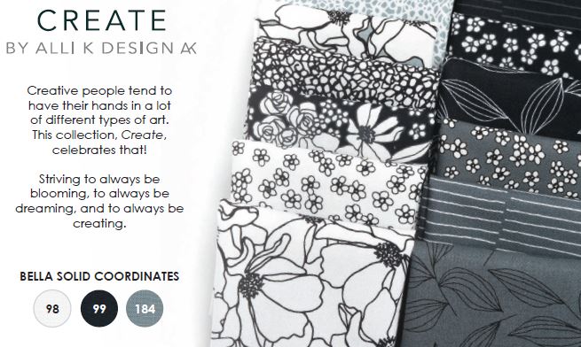 Create Fabric Collection by Alli K Design for Moda Fabrics