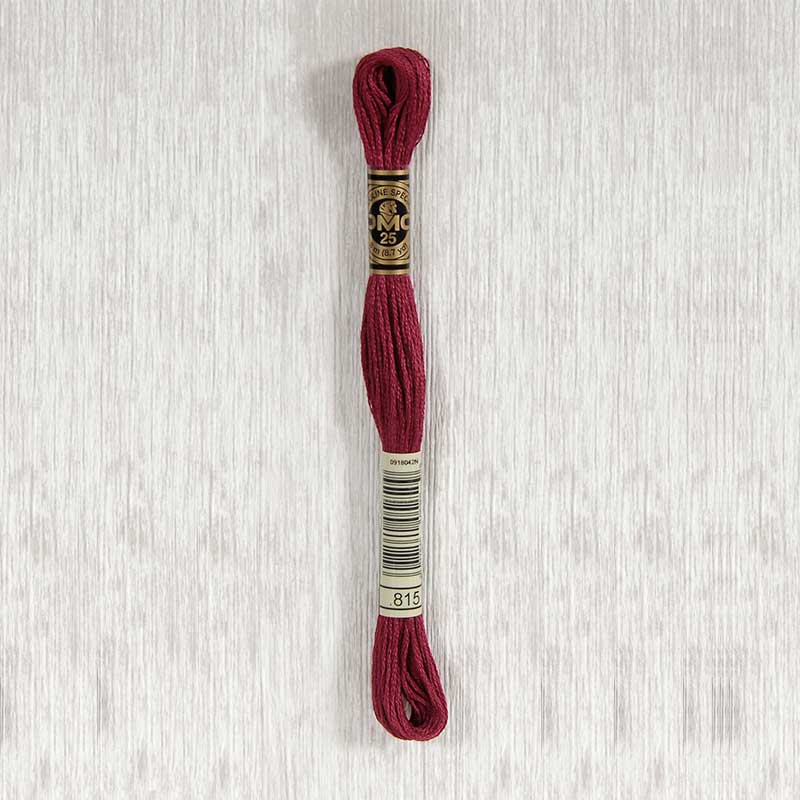 DMC 815 Medium Garnet Embroidery Thread Embroidery Thread by DMC Threads