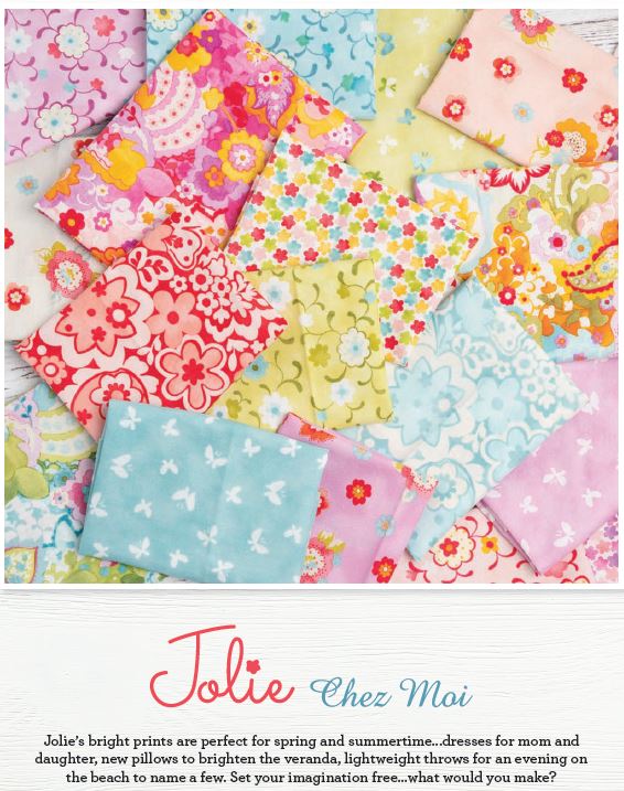 Jolie Fabric Collection by Chez Moi for Moda Fabrics