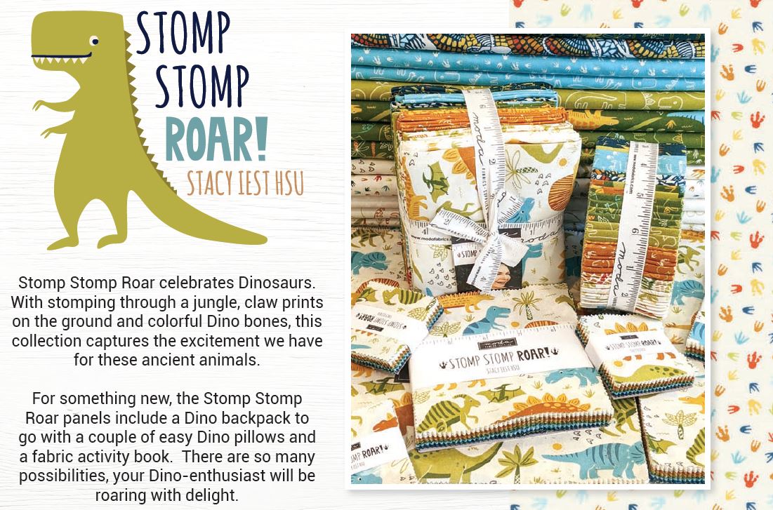 Stomp Stomp Roar by Stacey Iest Hsu for Moda Fabrics