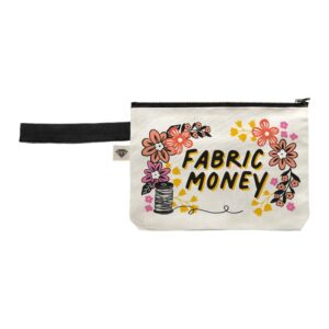 Moda Fabric Money Zipper Bag By Ruby Star Society