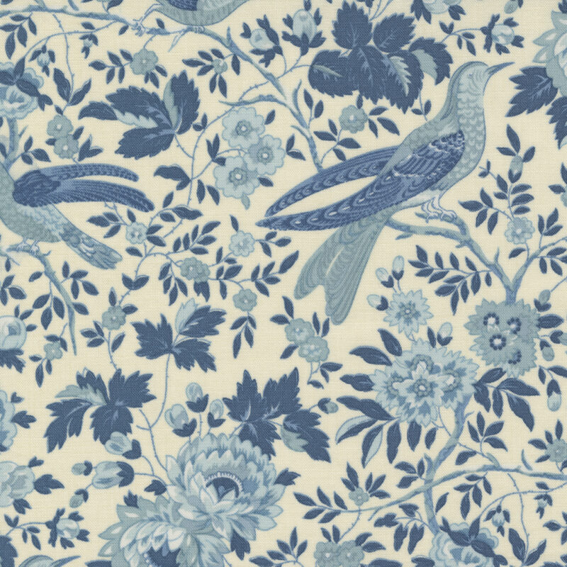 Bleu De France 13930-14 by French General for Moda Fabrics Applique, patchwork and quilting fabri