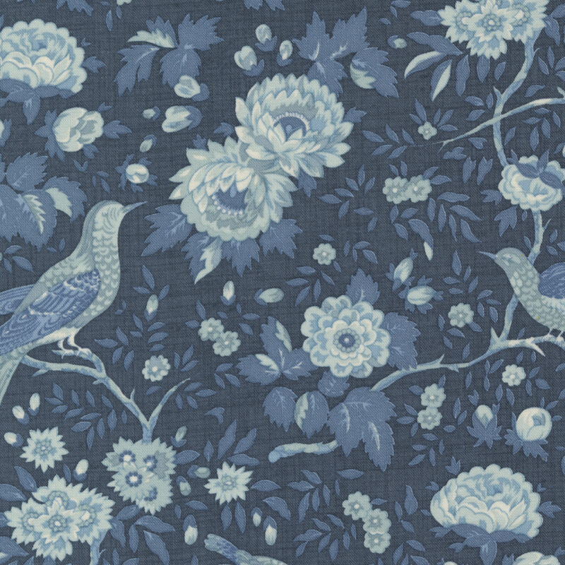 Bleu De France 13930-18 by French General for Moda Fabrics Applique, patchwork and quilting fabri