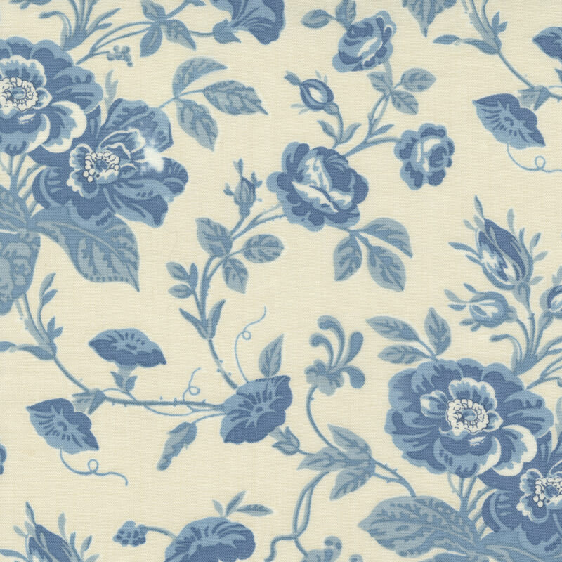 Bleu De France 13931-13 by French General for Moda Fabrics Applique, patchwork and quilting fabric.