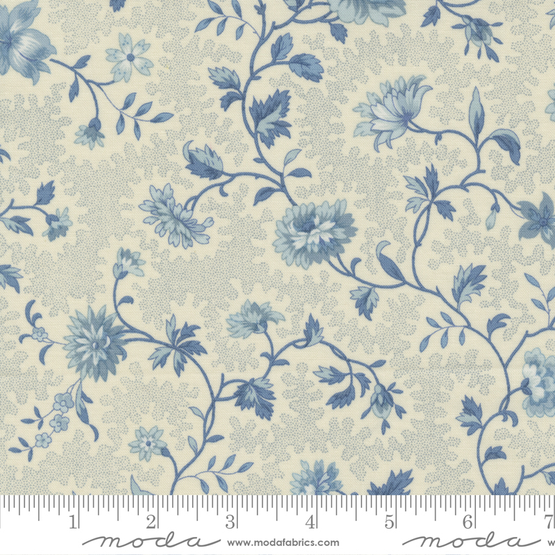 Bleu De France 13932-14 by French General for Moda Fabrics Applique, patchwork and quilting fabric