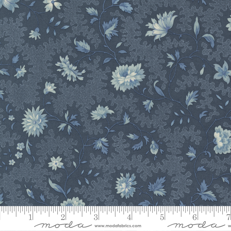 Bleu De France 13932-18 by French General for Moda Fabrics Applique, patchwork and quilting fabric