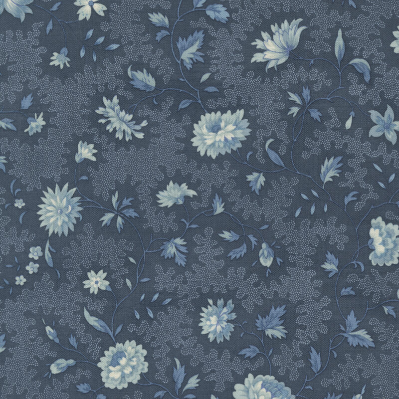 Bleu De France 13932-18 by French General for Moda Fabrics Applique, patchwork and quilting fabric