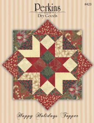 Happy Holidays Topper From Perkins Dry Goods In Placemats, Table Runners & Toppers