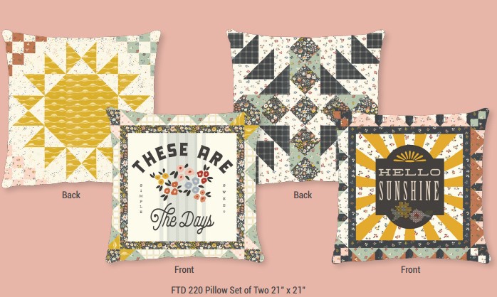 Dawn on the Prairie Charm Square Applique, patchwork and quilting fabrics. Range by Fancy That Design House & Co for Moda Fabrics.