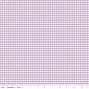 Small Gingham Lavendar cc440-120 (1/8" squares) for Riley Blake Designs Applique, patchwork and quilting fabric