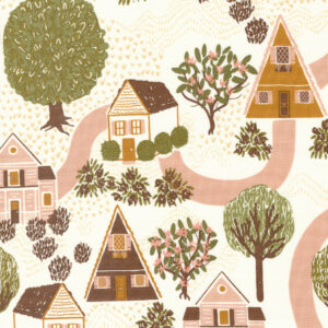 Quaint Cottage 48370-11 by Gingiber for Moda Fabrics Applique, patchwork and quilting fabric.