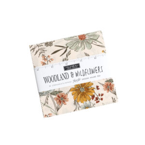 Woodland & Wildflowers Charm Square Applique, patchwork and quilting fabrics. Range by Fancy That Design House & Co for Moda Fabrics.