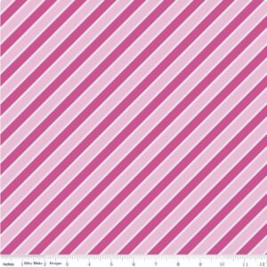 Malibu Barbie Stripes Pink 1722 Pink for Riley Blake Designs Applique, patchwork and quilting fabric