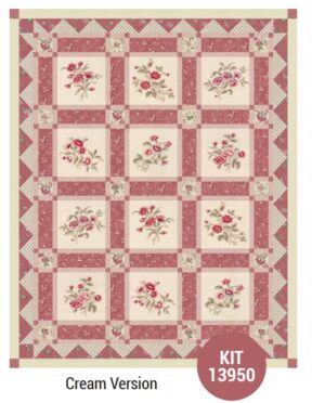 Antoinette Quilt Kit - Queens Grove by French General for Moda Fabrics Applique, patchwork and quilting fabric kit.