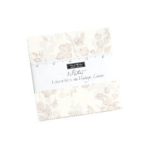 3 Sisters Fav - Vintage Linens Charm Square Applique, patchwork and quilting fabrics. Range by 3 Sisters for Moda Fabrics.