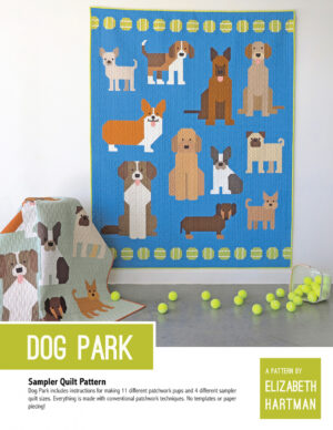 Dog Park by Elizabeth Hartman - Quilting & Patchwork Pattern Modern Contemporary Quilt Patterns -