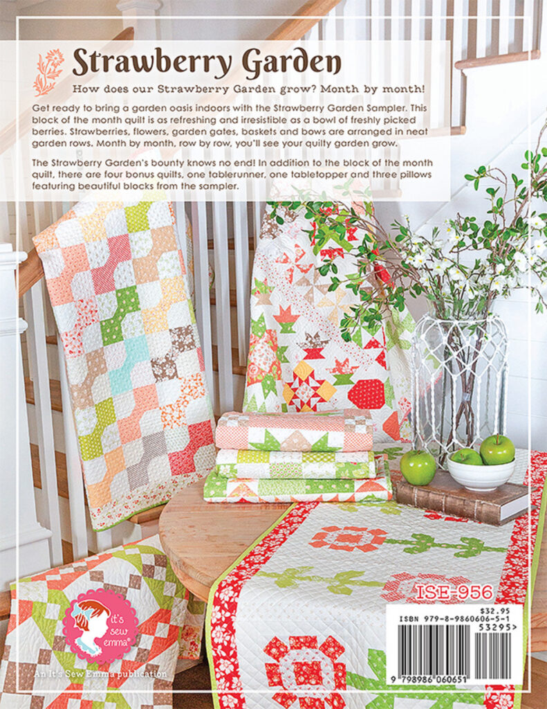 Strawberry Garden Quilting Book By  It's Sew Emma