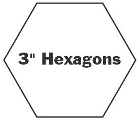 Hexies 3" Papers x 54 English Paper Piecing Papers
by Hugs 'n Kisses