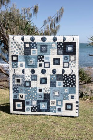 Blue Moon Quilt Kit  Quilt pattern by Living Cloth