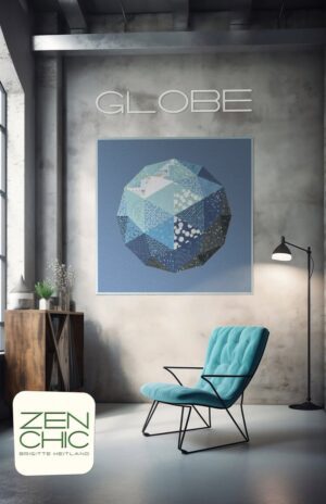 Globe PDF Quilt Pattern by Brigitte Heitland for Zen Chic patterns