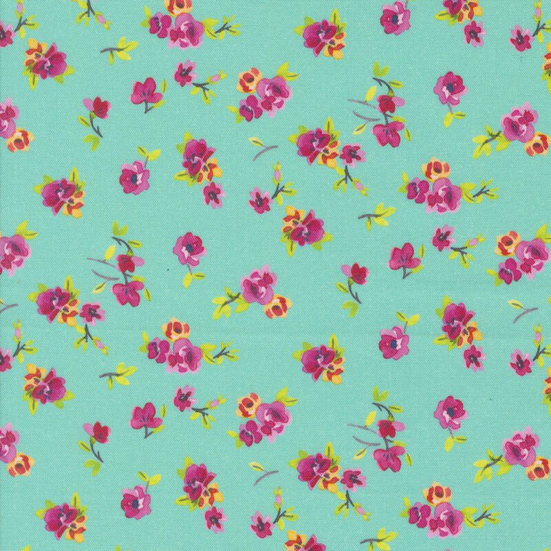 Flower Patches 21828-17 by Amarilys Henderson for Moda Fabrics Applique, patchwork and quilting fabric.