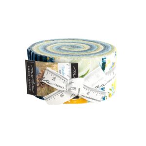 Sunshine & Blue Skies  Jelly Roll Applique, patchwork and quilting fabrics. Range by Create Joy Project for Moda Fabrics. Jelly Rolls Contain 40 strips of fabric