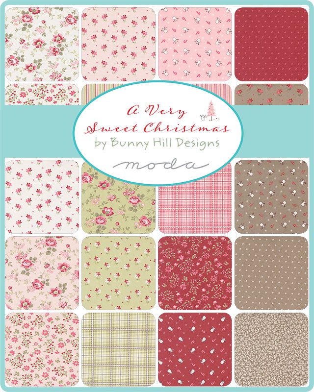 A Very Sweet Christmas by Bunny Hill Designs for Moda Fabric