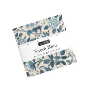 Sacre Bleu Charm Square Applique, patchwork and quilting fabrics. Range by French General for Moda Fabrics.