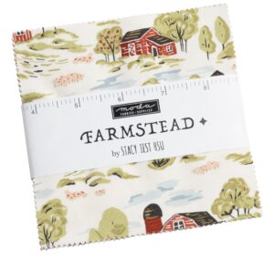 Farmstead Charm Square Applique, patchwork and quilting fabrics. Fabric Range by Stacy Iest Hsu for Moda Fabrics.