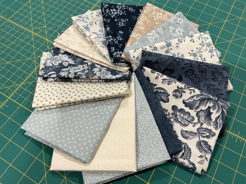 Cascade 14 pce Fat Quarter Bundle Applique, patchwork and quilting fabric. Range by 3 Sisters for Moda Fabrics.