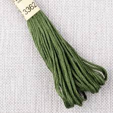 DMC 3362 Dark Pine Green Stranded Embroidery Thread Embroidery Thread by DMC Threads