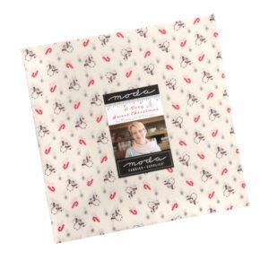 A Very Sweet Christmas Layer Cake Applique, patchwork and quilting fabrics. Range by Bunny Hill Designs for Moda Fabrics.