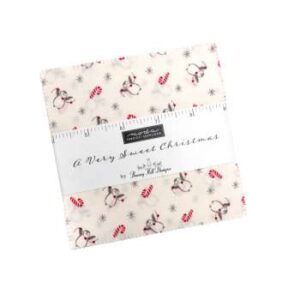 A Very Sweet Christmas Charm Square Applique, patchwork and quilting fabrics. Range by Bunny Hill Designs for Moda Fabrics.