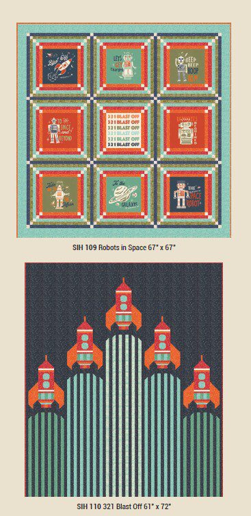 321 Blast Off Layer Cake

Applique, patchwork and quilting fabrics.

Range by Stacy Iest Hsu for Moda Fabrics.