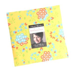 Sherbet Sunshine Flannel Layer Cake Applique, patchwork and quilting fabrics. Range by Corey Yoder for Coriander Quilts for Moda Fabrics.