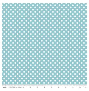 Small Dot Tone on Tone Aqua c420-20 for Riley Blake Designs Applique, patchwork and quilting fabric