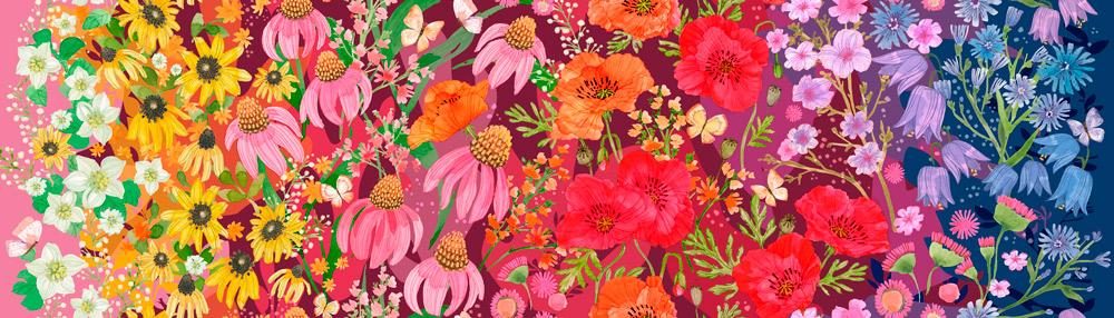 Superbloom 48780-12 by Robin Pickens for Moda Fabrics Applique, patchwork and quilting fabric