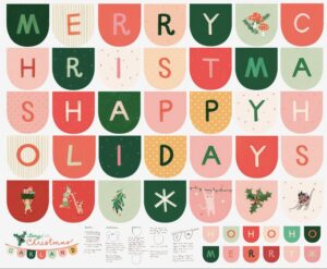 Tiny Christmas Panel 37138-11 by Sweetwater for Moda Fabrics Applique, patchwork and quilting fabric