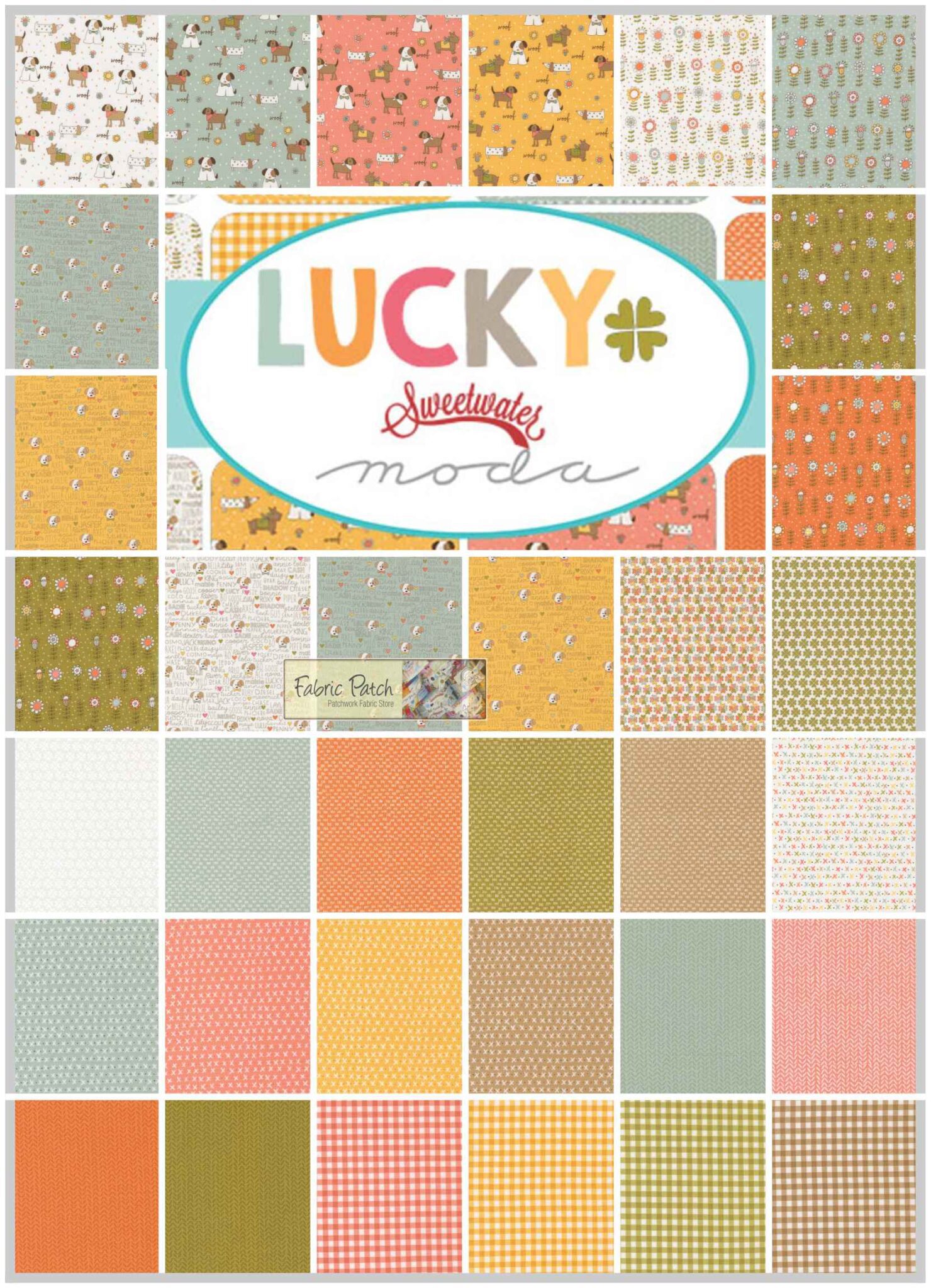 Lucky Charm Square

Applique, patchwork and quilting fabrics.

Range by Sweetwater for Moda Fabrics.