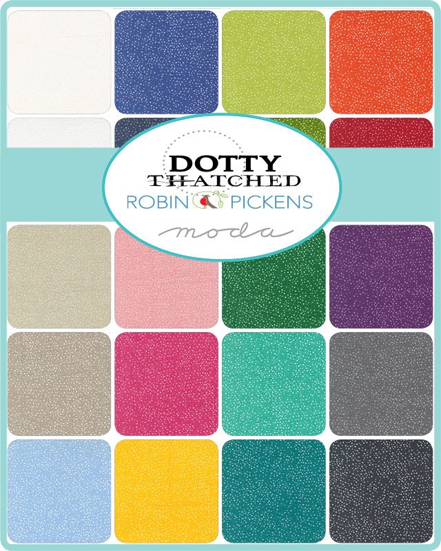Dotty Thatched Dessert Roll Applique, patchwork and quilting fabric. Range by Robin Pickens for Moda Fabrics.