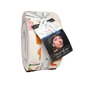 Floral Fondant Jelly Roll Applique, patchwork and quilting fabrics. Fabric Range by Linn Warme or Moda Fabrics.