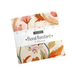 Floral Fondant Charm Square Applique, patchwork and quilting fabrics. Range by Linn Warme for Moda Fabrics.