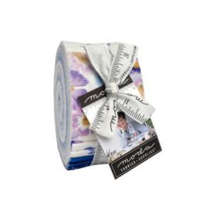 Delphinium Jelly Roll Applique, patchwork and quilting fabrics. Fabric Range by Janet Clare for Moda Fabrics.