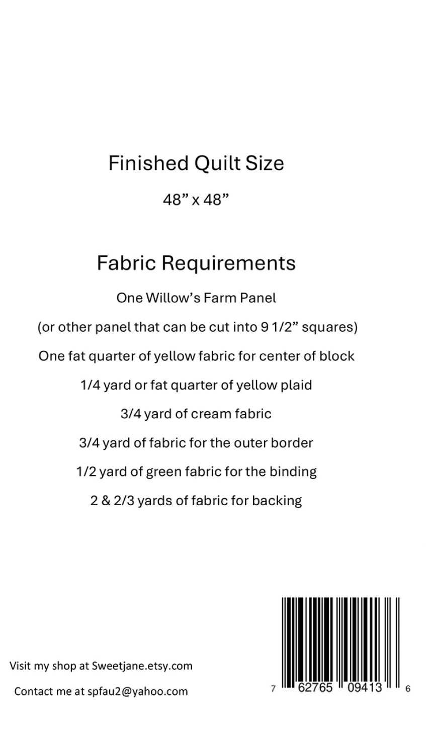 On the Farm - by Sweet Jane's - Patchwork & Quilting Patterns 