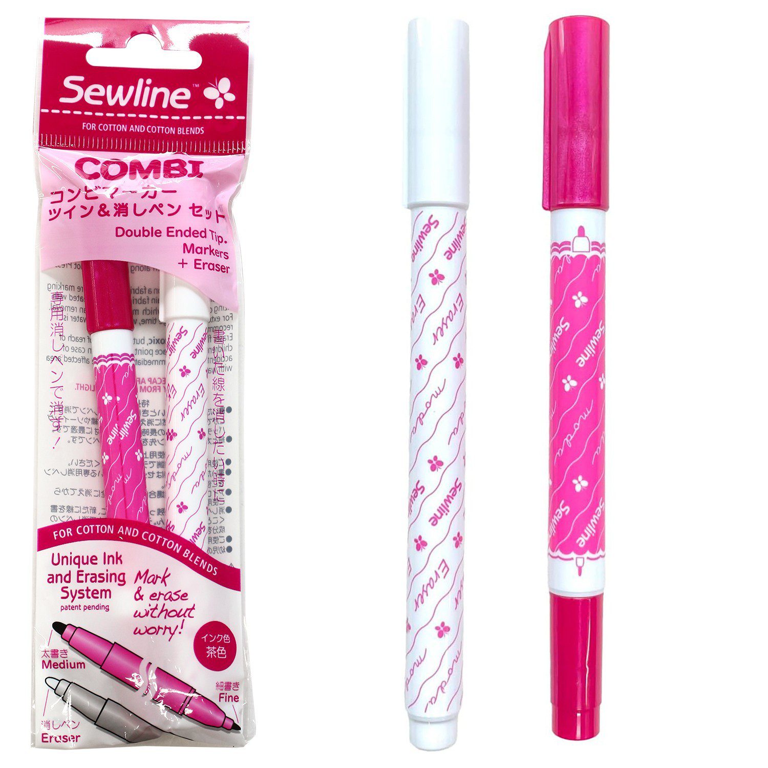 Sewline COMBI Marker & Eraser - by Sewline - Embroidery