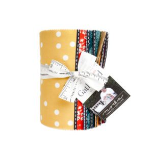 Gathered Lollies Dessert Roll Applique, patchwork and quilting fabric. Range by Jen Kingwell for Moda Fabrics.