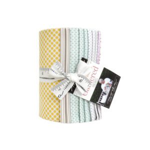 Gathered BonBons Dessert Roll Applique, patchwork and quilting fabric. Range by Jen Kingwell for Moda Fabrics.